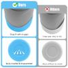 Mokoart Silicone Boot Compatible with Owala Kids Water Bottle 16/14 oz, Anti-Slip Rubber Bottom Protective Sleeve for Owala Flip 14oz (Light Blue) view 4