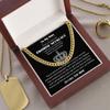 Chiside Promise Necklace For Him, Promise Necklaces Gift For Boyfriend, Birthday Valentines Jewelry Gifts For Man, Husband Cuban Chain Necklace From Wife, Anniversary Necklaces For Boyfriend view 4