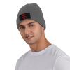 Deus Vult Knights Templar Cross Knit Beanie Men's Knit Hat Unisex Cap Deep Heather view 2