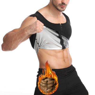 Dosurgorn Infernowear Sauna Tech,Sauna Tech Vest,Sauna Suit,Sauna Shirt for Men,Sauna Sweat Vest Workout Tank Top (Sliver-C,2XL/3XL)