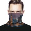 VFKLT City Picture Night Face Mask Sun Dust Protection Neck Gaiter Scarf Face Covering Headwear Bandana for Men Women view 1