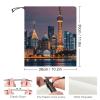 VFKLT City Picture Night Face Mask Sun Dust Protection Neck Gaiter Scarf Face Covering Headwear Bandana for Men Women view 2