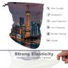 VFKLT City Picture Night Face Mask Sun Dust Protection Neck Gaiter Scarf Face Covering Headwear Bandana for Men Women view 3