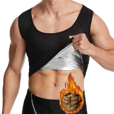 Dosurgorn Infernowear Sauna Tech,Sauna Tech Vest,Sauna Suit,Sauna Shirt for Men,Sauna Sweat Vest Workout Tank Top (Sliver-A,4XL/5XL)