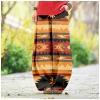 DMOYALA Women's Cotton Linen Pants Casual Baggy Pants Boho Printed Elastic High Waist Relax Fit Lantern Trouser Plus Size Western Aztec Linen Pants Women Wide Leg Sweatpants Women Vinatge S view 3