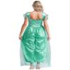 Moily Women's Arabian Princess Halloween Costume Sequins Belly Dance Jumpsuit Bollywood Romper Bloomers Turquoise 3X-Large view 2