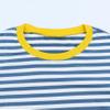 Sunidol Women 2 Piece Lounge Sets Striped Long Sleeve Tee Shirts Long Pant Loungewear Set Ribbed Pajama Set Blue M view 2