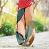 DMOYALA Women's Cotton Linen Pants Casual Baggy Pants Boho Printed Elastic High Waist Relax Fit Lantern Trouser Plus Size Linen Pants Women Wide Leg Sweatpants Women Boho Hawaiian S view 3