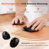 Hand Warmers Rechargeable 2 Pack, AI Temperature Control Electric Handwarmers, Stone Shape Portable Pocket Heater, Great Gift for Christmas Hunting, Golf, Camping Black view 3