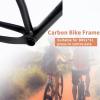 HWEVDHJ Carbon Fiber Bike Frame 27.5er 29er Mountain Bike Frame XC Hardtail Frame 15''/17''/19'' Disc Brake Thru Axle Frame Internal Routing(Glossy Black,27.5 * 15'') view 3