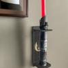 Lightsaber Wall Mount with Pattern, Wooden Lightsaber Stand for Lightsaber Display, Vertical Lightsaber Wall Mount Holder for Most Lightsaber Displays, Gift for Lightsaber Collectors (01) view 4