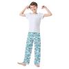 ALAZA Sports Skier Blue Pajama Pants Long Sleep Pant Pajama Bottoms Elastic Waist with Pockets 9-10 Years view 2