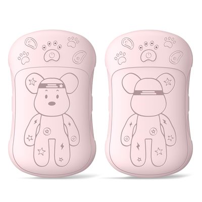 Rechargeable Hand Warmers 2 Pack, WXX 2 in 1 Electric Hand Warmer, 6000mAh Portable Pocket Warmers Dual-Sided Safe Heating, Electronic Winter Gifts for Men Women Kids, Golf, Outdoors Pink