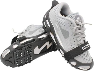 Ice Cleats Grippers for Shoes and Boots 24 Teeth Crampons 10 Teeth Tiny Spikes Ice Cleats for Walk on Ice Snow and Freezing Mud (24-Teeth, S (2024))