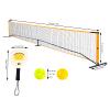MOQNISE Portable Pickleball Net Set with 4 Pickleball Paddles, Pickleball Net, Holes Pickleballs and Carrying Bag, PickleballSet for Outdoor Indoor Use Backyards Lawns view 2