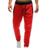 Men's Joggers Sweatpants with Pockets Lightweight Casual Running Athletic Pants Fashion Drawstring Workout Pants (Red,Medium) view 2