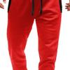 Men's Joggers Sweatpants with Pockets Lightweight Casual Running Athletic Pants Fashion Drawstring Workout Pants (Red,Medium) view 4