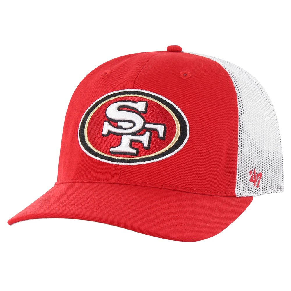 47 Men's Scarlet/White San Francisco 49ers Team Unstructured Trucker Adjustable Hat
