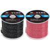 16 Gauge Marine Wire 16 AWG Marine Grade Wire Include 16 AWG 50FT Red & 50FT Black,16 Gauge Tinned Copper Oxygen-Free Boat Electrical Cable for Automotive/RV/Camper/Trailer Outdoor Use view 1