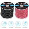 16 Gauge Marine Wire 16 AWG Marine Grade Wire Include 16 AWG 50FT Red & 50FT Black,16 Gauge Tinned Copper Oxygen-Free Boat Electrical Cable for Automotive/RV/Camper/Trailer Outdoor Use view 3