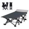 Folding Camping Cot Bed for Adults 190 X 75 X 35 cm, Portable Folding Bed with Side Pockets Double-Layer Oxford Fabric, Supports 661 lbs view 1