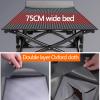 Folding Camping Cot Bed for Adults 190 X 75 X 35 cm, Portable Folding Bed with Side Pockets Double-Layer Oxford Fabric, Supports 661 lbs view 3