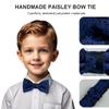 BEWDIO Royal Blue Bow Ties for Kids, Adjustable Boy Pre-Tied Bowties for Mens Party Wedding (61-15M) view 4