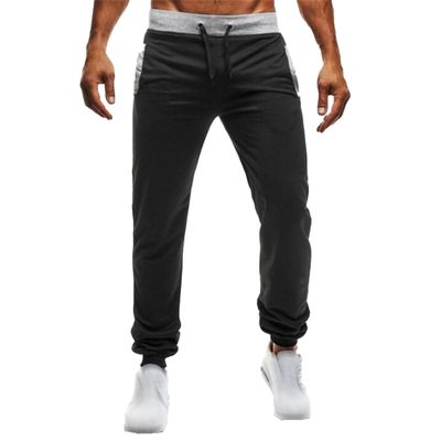 Maiyifu-GJ Men's Joggers Sweatpants with Pockets Lightweight Casual Running Athletic Pants Fashion Drawstring Workout Pants (Black,X-Large)