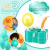Electric Balloon Pump, Dagelar 3-in-1 Air Pump for Inflatables and Balloons, Portable Balloon Pump for Latex 260Q Long Foil Balloons, 110V Dual Nozzle Inflator Deflator for Pool Floats Air Beds (Teal) view 3