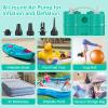 Electric Balloon Pump, Dagelar 3-in-1 Air Pump for Inflatables and Balloons, Portable Balloon Pump for Latex 260Q Long Foil Balloons, 110V Dual Nozzle Inflator Deflator for Pool Floats Air Beds (Teal) view 4