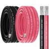 8 Gauge Marine Wire 8 AWG Marine Grade Wire Include 8 Gauge 50FT Red & 50FT Black,8 AWG Tinned Copper Oxygen-Free Boat Electrical Cable for Automotive/RV/Camper/Trailer Outdoor Use view 1