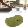 Luqeeg Meditation Pillow, Meditation Cushion, Meniscus Shaped Design Proper Support Feet, Buckwheat Hulls Cotton Cloth, Versatile Ideal Floor Seating Coffee Tables view 4