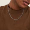 Hoyazvet Mens Stainless Steel Necklace Chain 3mm 24inch Cuban Chain Necklaces view 2