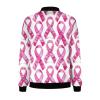 Breast Cancer Awareness Jackets for Women Long Sleeve Zip Up Casual Coats Fall Fashion Outfits Winter Clothes 2025 view 3