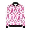 Breast Cancer Awareness Jackets for Women Long Sleeve Zip Up Casual Coats Fall Fashion Outfits Winter Clothes 2025 view 4