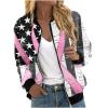 Breast Cancer Awareness Jackets for Women Long Sleeve Zip Up Casual Coats Fall Fashion Outfits Winter Clothes 2025 view 1