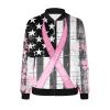 Breast Cancer Awareness Jackets for Women Long Sleeve Zip Up Casual Coats Fall Fashion Outfits Winter Clothes 2025 view 4