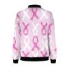 Breast Cancer Awareness Jackets for Women Long Sleeve Zip Up Casual Coats Fall Fashion Outfits Winter Clothes 2025 view 3