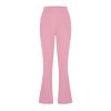 Women Bootcut Work Pants Trendy Business Casual Trouser Solid Yoga Workout Slacks High Waist Stretch Leg Office Pant(C-Pink,XX-Large) view 3