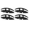 Pissente Boat Folding Cleat, 4pcs 5in Nylon 3 Hole High Strength Black Dock Cleat for Marine Yacht (with Installation Screws Accessories) view 1