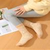 Litfun Fuzzy Socks for Women Cozy Fluffy Winter Warm Sleep Socks Super Comfy and Soft, 3 Pairs, Khaki, M view 2