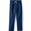 Lands' End Boys Stretch Soft Rib Waist Iron Knee Pull On Pants Deep Sea Navy Kids X-Large view 1
