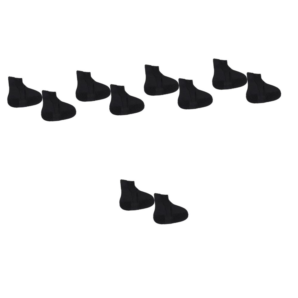 GALPADA 5pairs Elastic Shoe Covers Reusable Boot Protectors for Rain and Convenient Rain Gear for Outdoor Activities Fits High Top