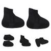 GALPADA 5pairs Elastic Shoe Covers Reusable Boot Protectors for Rain and Convenient Rain Gear for Outdoor Activities Fits High Top view 4