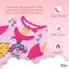 Trolls Girls' 4-Piece Snug-fit Cotton Pajama Set, Soft & Cute for Kids, TROLLS LOVE FUN, 8 view 3