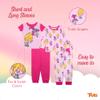 Trolls Girls' 4-Piece Snug-fit Cotton Pajama Set, Soft & Cute for Kids, TROLLS LOVE FUN, 8 view 4