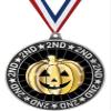 Crown Awards 2.75" 2nd Place Pumpkin Shadow Medal 20 Pack view 1