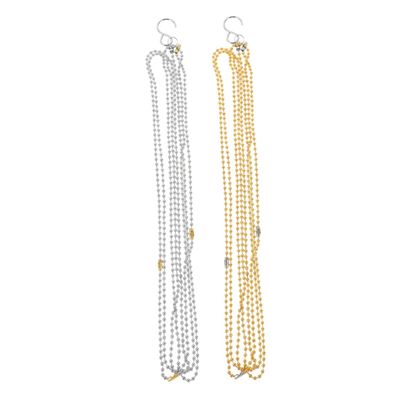 WHAMVOX 2pcs Volleyball Net Measurement Chain High Precision Net Height Measure Tool for Referee Portable Volleyball Equipment