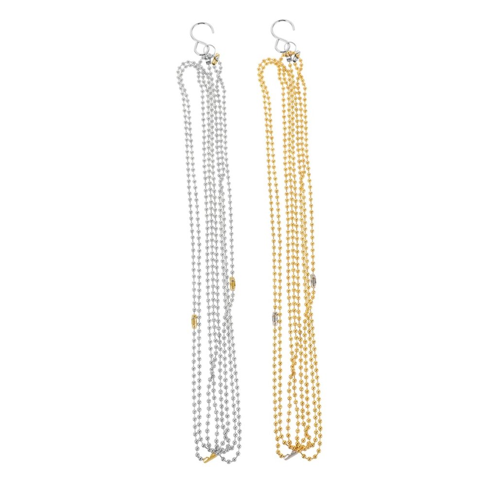 WHAMVOX 2pcs Volleyball Net Measurement Chain High Precision Net Height Measure Tool for Referee Portable Volleyball Equipment