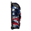 Boombah Superpack XL Rolling Bat Bag - 35.5" x 13.5" x 10" - Telescopic Handle - Holds 8 Bats - Wheeled Version - USA Baseball Ballpark Black/Royal Blue/Red view 2